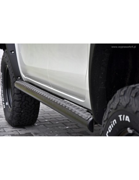Reinforced side steps or rock sliders for Toyota Hilux Revo (2016 - 2020) - Fabryka 4x4