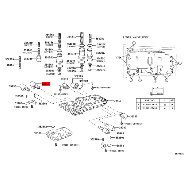 clutch control solenoid assembly N-1(ATM) J10 /...