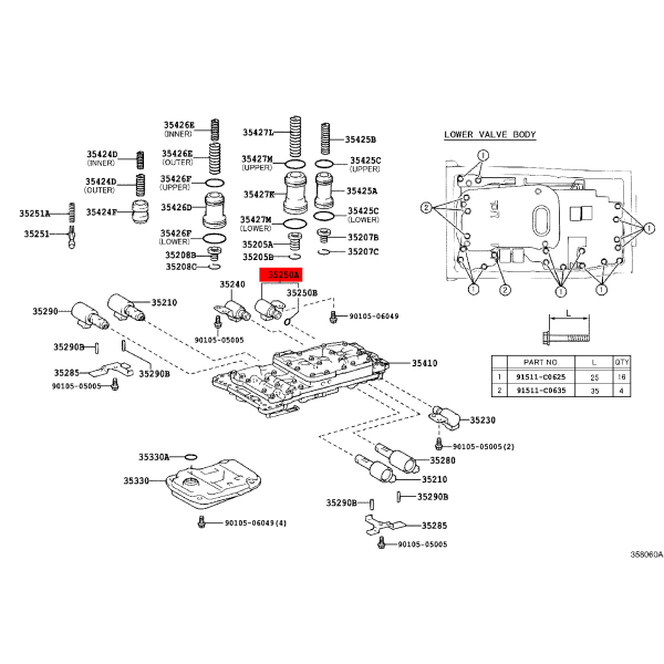 Conjunto solenoide transmisión N-3 (ATM) J10 /...