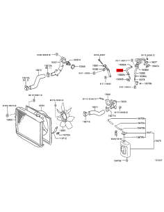 Cooling sleeve N-2 turbo J12 - Original Toyota Land Cruiser 2