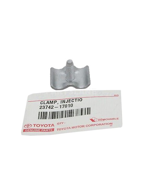 Abrazadera doppelt mit Einspritzrohrschraube J8 (12 Ventile) - Original Toyota Land Cruiser