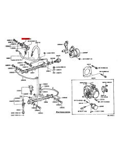 Mutter Schelle Einspritzrohr J8 - Original Toyota Land... 2