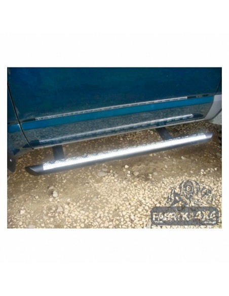 Reinforced side steps or rock sliders for Nissan Patrol GR Y60 (3 doors) - Fabryka 4x4