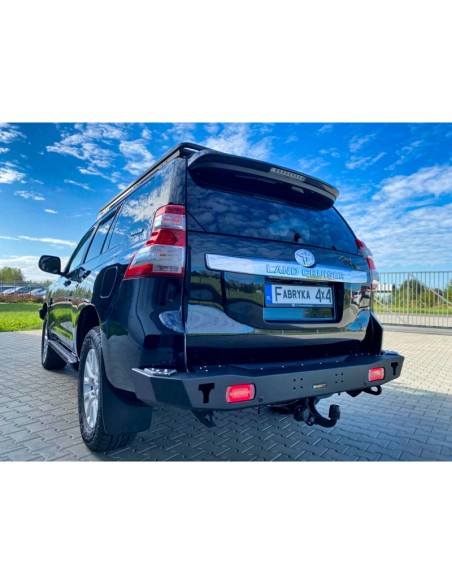 Heckstoßstange aus verstärktem Stahl mit LED-Leuchten (Kurze Seiten) für den Toyota Land Cruiser J15 (2013-2017) - Fabryka 4x4