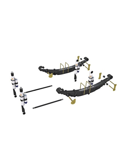 Complete reinforced suspension kit +35mm (separate bottle) for Ford Ranger PJ / PK - Terrain Tamer