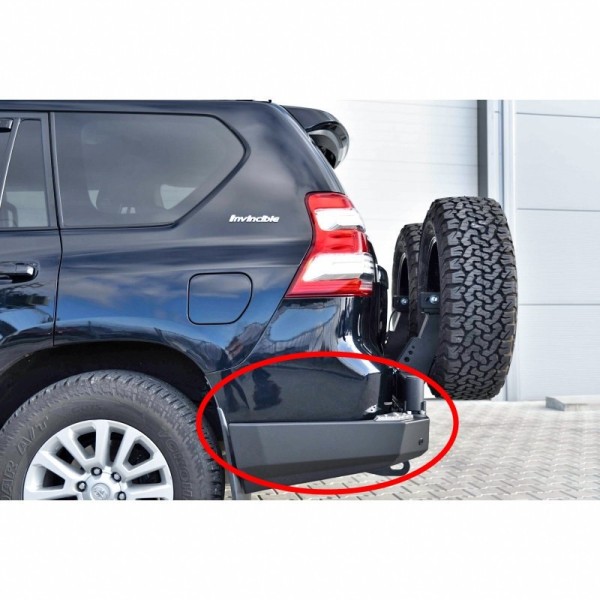 Rear long steel bumper reinforced with LED...
