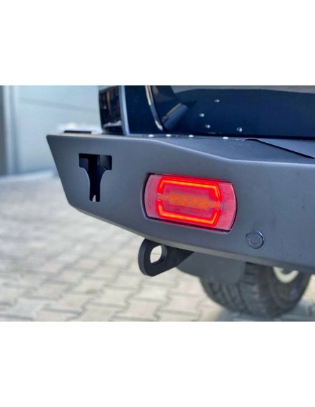 Para-choques traseiro longo em aço reforçado com luzes LED Toyota Land Cruiser J15 (2013-2017) - Fabryka 4x4