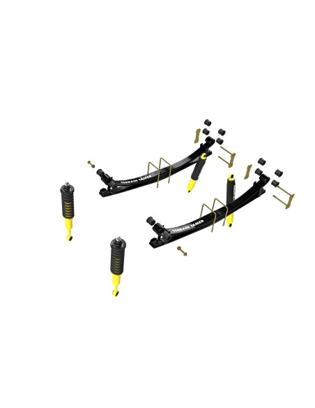 Complete reinforced suspension kit +40mm (pre-assembled) Isuzu D-MAX (2012 to 2020) - Terrain Tamer