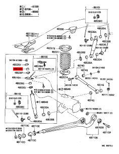 Silentblock Stoßdämpfer J6/7/Hilux - Original Toyota Land... 2