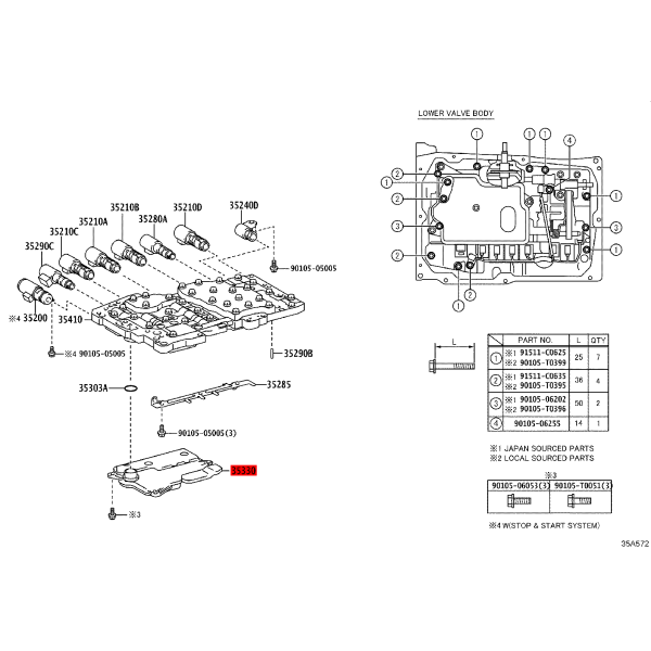 Ölfilter für Automatikgetriebe für Toyota Land...