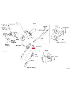 Sliding steering column with coupling for Toyota Hilux... 2