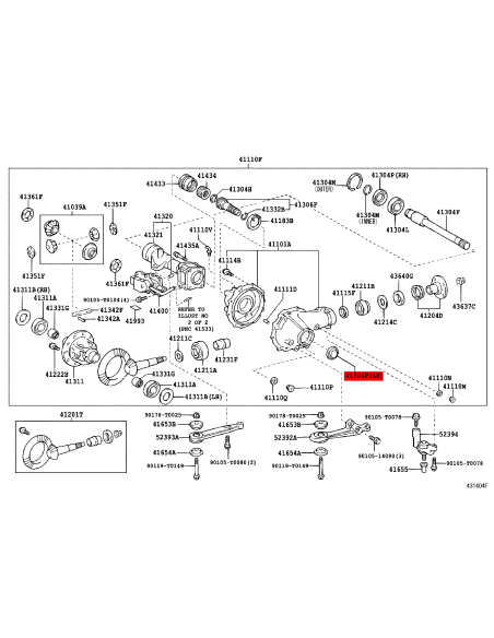 Halteklammer Vorderachse links - Original Land Cruiser