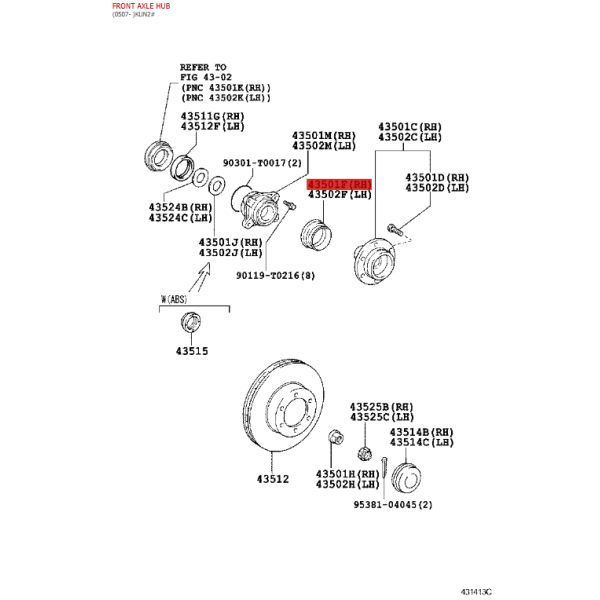 Reten buje delantero pour Toyota hilux...