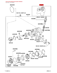 Repair kit for power steering pump for Toyota Land... 2