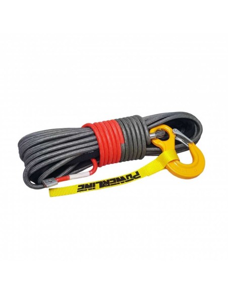 Cabo sintético de dyneema reforçado viperope (dupla proteção) 12mm x 28m 12.300kg cor cinza - Powerline