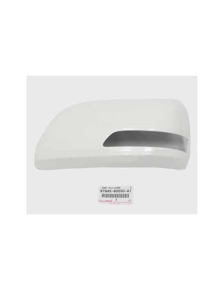 Tapa do espelho retrovisor esquerdo J15 (09/2013-2021) Cor White Pearl - Original Toyota Land Cruiser
