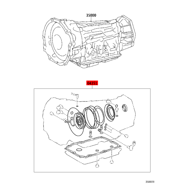 Automatic transmission overhaul kit for Toyota...