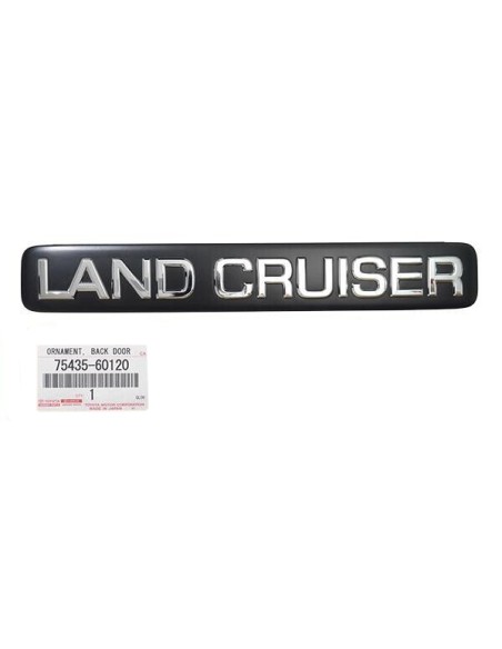 Rear gate emblem for Toyota Land Cruiser series 12 - Original Toyota Land Cruiser