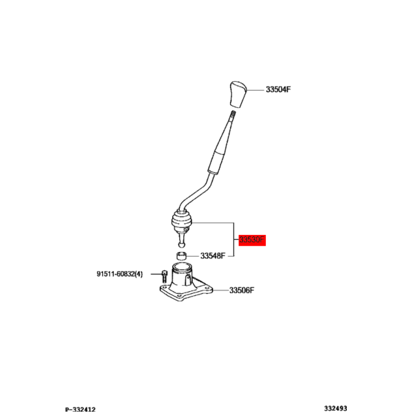 Manueller Schalthebel für Toyota Land Cruiser...