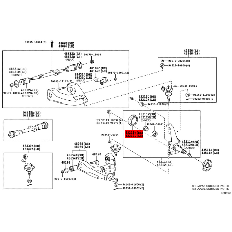 Joint d'étanchéité de moyeu avant pour Toyota Hilux /4runner - Original Toyota Land Cruiser