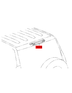 Troisième feu stop hayon pour Toyota Land Cruiser J10 -... 2