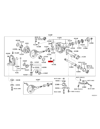 Front differential level plug for Toyota Land...