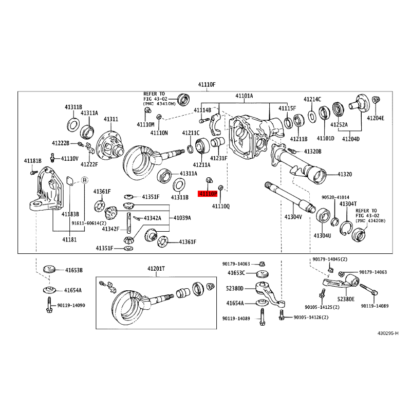 Tappo livello differenziale anteriore per Toyota Land Cruiser J10/RAV4 - Originale Toyota Land Cruiser