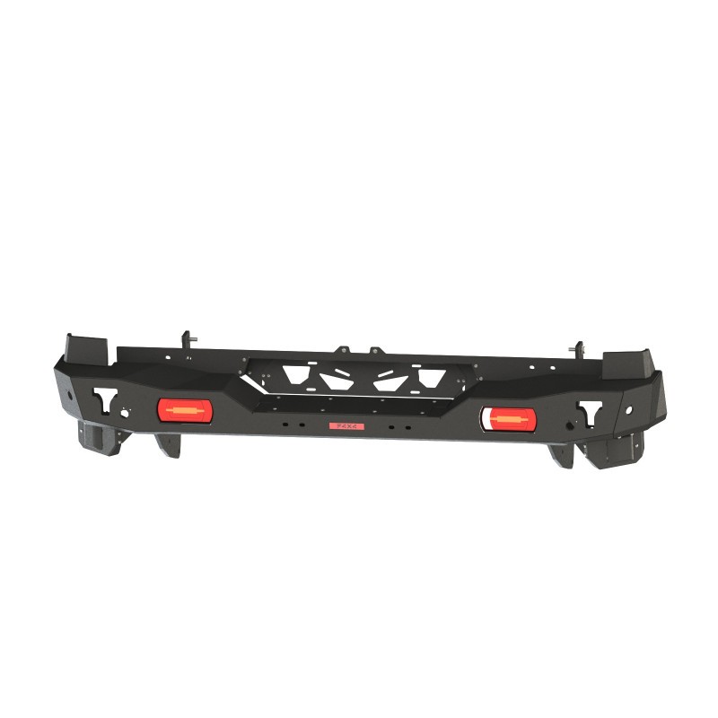 Para-choque traseiro de aço reforçado com luzes LED para engate de reboque original Isuzu D-Max (2020 - ) - Fabryka 4x4