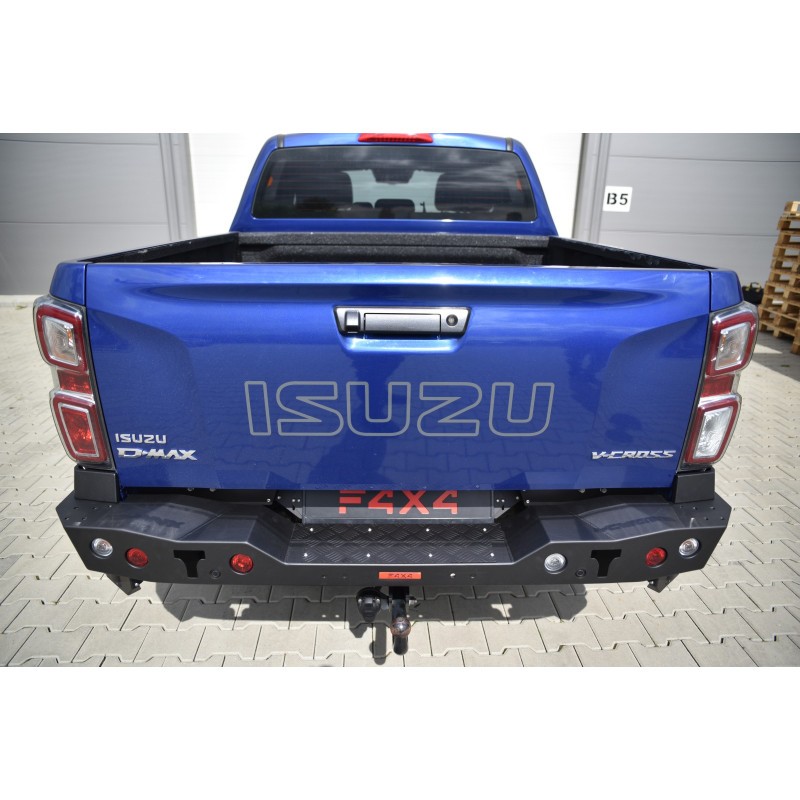 Parachoques trasero de acero reforzado para enganche remolque original Isuzu D-Max (2020 - ) - Fabryka 4x4