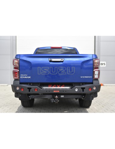 Rear steel bumper reinforced with LED lights...