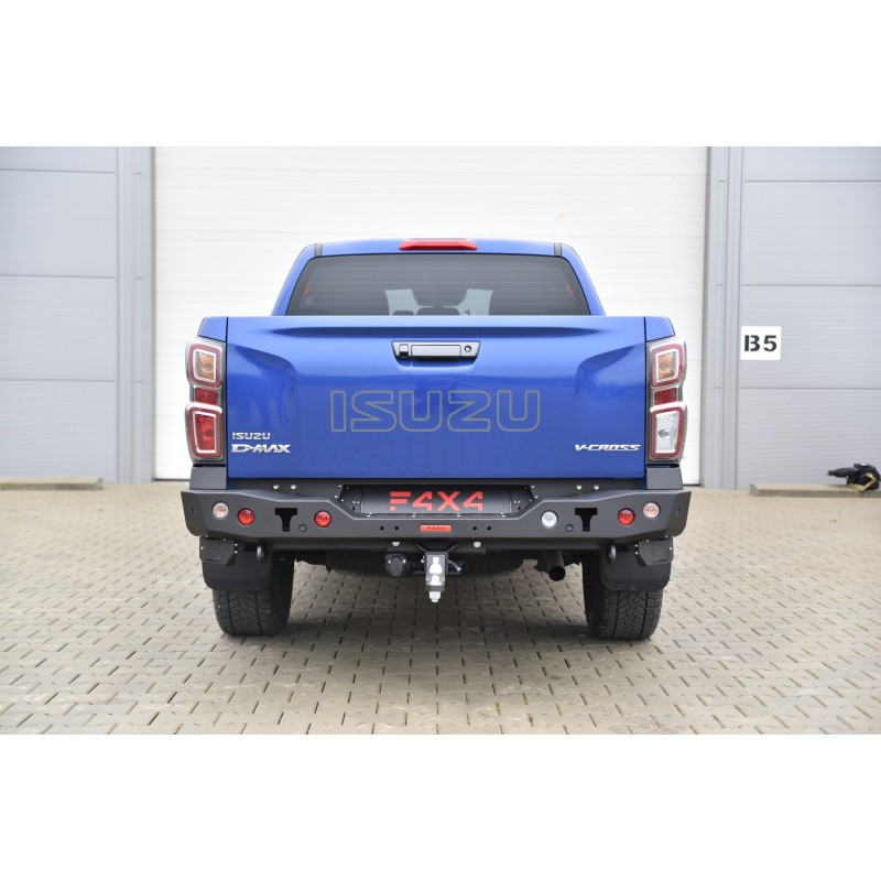 Para-choque traseiro de aço reforçado com barra de reboque para engate de reboque original Isuzu D-Max (2020 - ) - Fabryka 4x4