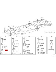 Silentblock carroceria nº 1 inferior para toyota land... 2