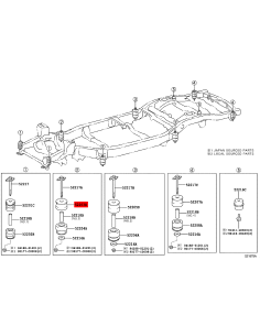 Silentblock carrosserie nº 2 supérieur pour Toyota Land... 2