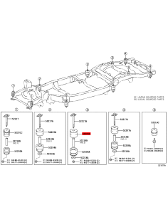 Silentblock de carrosserie nº 3 supérieur pour Toyota... 2