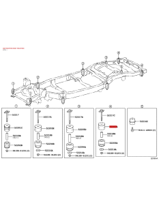 Silentblock carrosserie nº 4 supérieur pour Toyota Land... 2