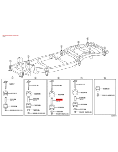 Casquillo silentbloc carrosserie nº3 pour Toyota land... 2