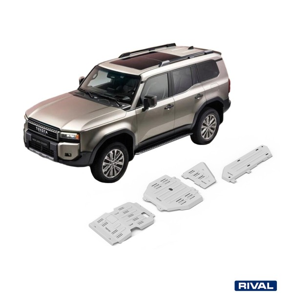 Kit of 4 protections of 6 mm for Toyota Land...