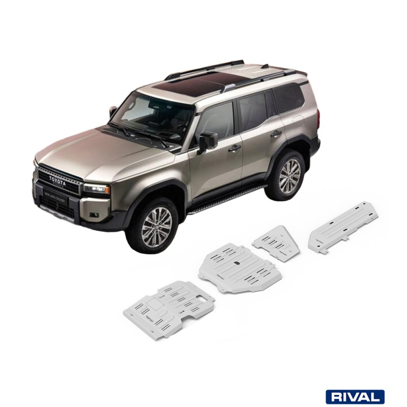 Kit de 4 protecciones de 6 mm para Toyota Land Cruiser J250 (2024 - ) - Rival