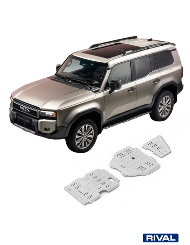 Kit de 3 proteções de 6 mm para Toyota Land...