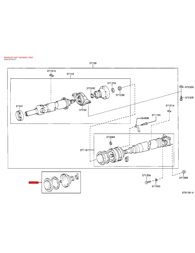 Flessibile albero di trasmissione per Toyota...