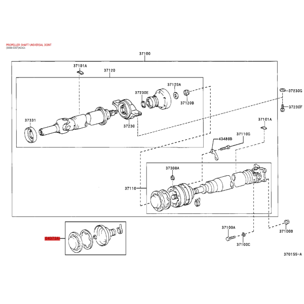 Fuelle Antriebswelle für Toyota RAV4 (1994 bis...