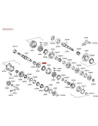 Synchronizer No. 3 manual transmission for...