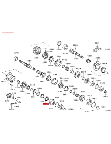 Synchronizer Ring, manual gearbox for Toyota...