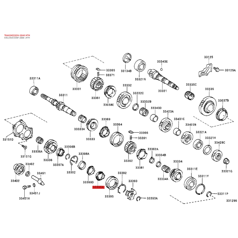 Anillo synchroniseur de tir, boîte de vitesses manuelle pour Toyota Rav4 - Original Toyota Land Cruiser