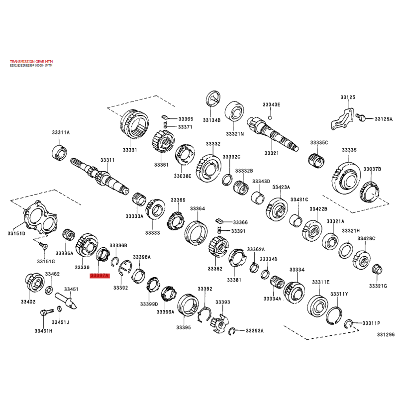 Synchronisierungsring INNERER N-5, Schaltgetriebe für Toyota Rav4 - Original Toyota Land Cruiser