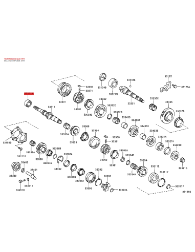Front input shaft bearing, manual transmission...