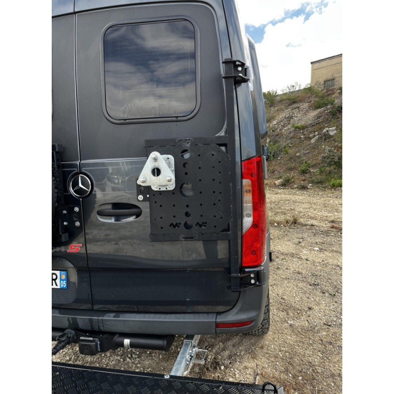 Support d'installation de la roue de secours sur le support de roue arrière droit pour Mercedes Sprinter (2006 - ) - N4 - Tout-t
