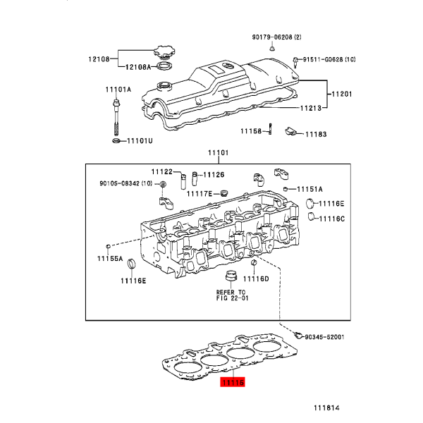 Copie de la culasse MARK-3 pour Toyota Land...