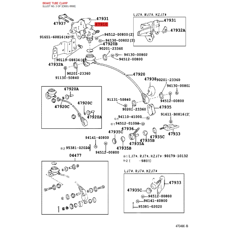 copy of Compensador frenada trasero J8 - Original Toyota Land Cruiser