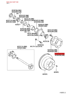 Rear Oil Deflector Bushing Assembly for Toyota Land... 2